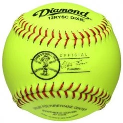 Diamond Dixie Youth 12" Synthetic Fastpitch Softball - One Dozen: 12RYSCDIXIE Fastpitch Softballs