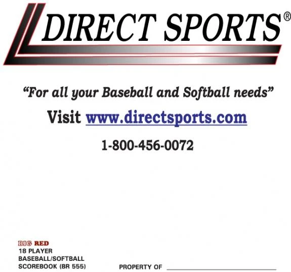 Big Red Publications Big Red Scorebook - League 18 Player Accessories 3 Big Red Publications Big Red Scorebook - League 18 Player Accessories