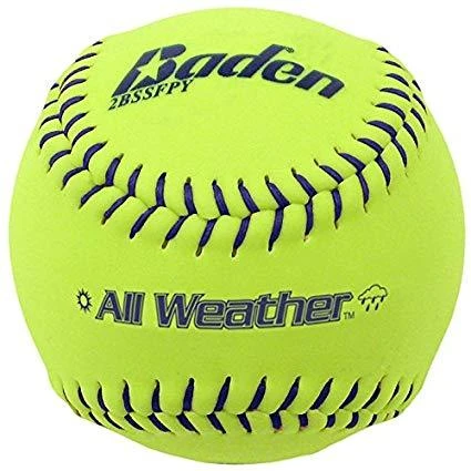 Baden All-Weather 12 Inch Coreguard Cover Fastpitch Softball - One Dozen: 2BSSFPY 3 Baden All-Weather 12 Inch Coreguard Cover Fastpitch Softball - One Dozen: 2BSSFPY