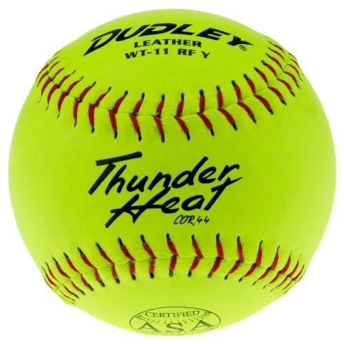 Dudley Thunder Heat 11 Inch Fastpitch USA/ASA 47-375 Softball - One Dozen: WT11YFP Fastpitch Softballs 3 Dudley Thunder Heat 11 Inch Fastpitch USA/ASA 47-375 Softball - One Dozen: WT11YFP Fastpitch Softballs