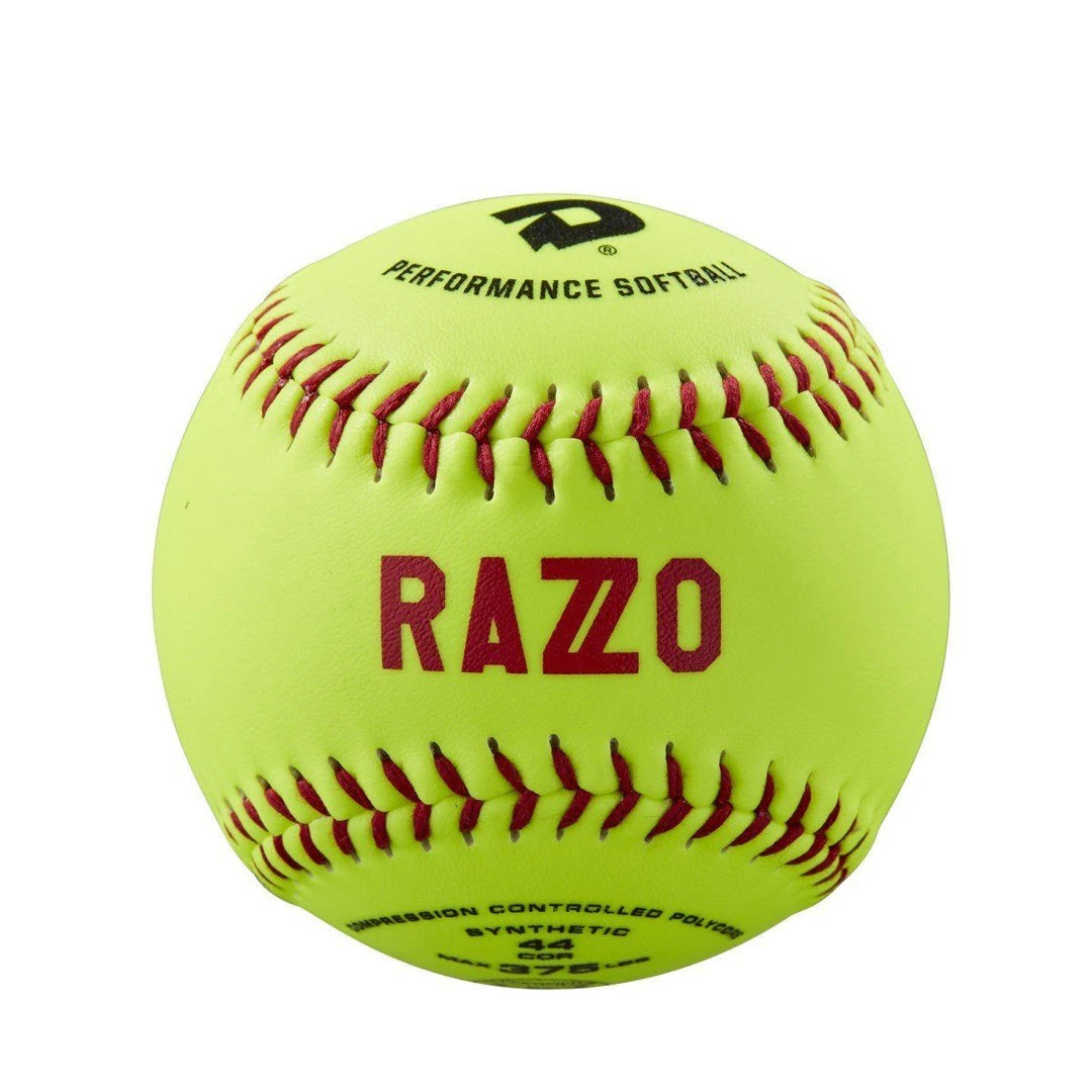 Slowpitch Softballs DeMarini Razzo 11” ASA Synthetic Slowpitch Softball 44-375 - One Order: WTDRZOS11AB 3 Slowpitch Softballs DeMarini Razzo 11” ASA Synthetic Slowpitch Softball 44-375 - One Order: WTDRZOS11AB