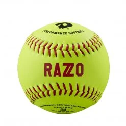 DeMarini Razzo 11” ASA Leather Slowpitch Softball 44-375 - One Dozen: WTDRZOL11AB Slowpitch Softballs