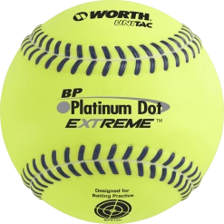 Worth Super Platinum Dot EXTREME Batting Practice Softballs (Dozen): BPX12U Slowpitch Softballs
