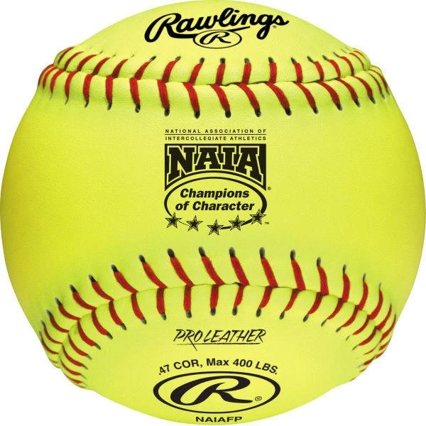 Rawlings NAIA 12 Inch Fastpitch Softball, COR: 47, Comp: 400 Lbs - One Dozen: NAIAFP 3 Rawlings NAIA 12 Inch Fastpitch Softball, COR: 47, Comp: 400 Lbs - One Dozen: NAIAFP