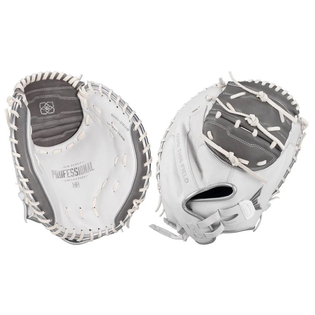 Easton Professional Collection Fastpitch Catcher’s Mitt 34” Jen Schroeder: RUDI-2020 Fastpitch Softball Gloves 3 Easton Professional Collection Fastpitch Catcher’s Mitt 34” Jen Schroeder: RUDI-2020 Fastpitch Softball Gloves