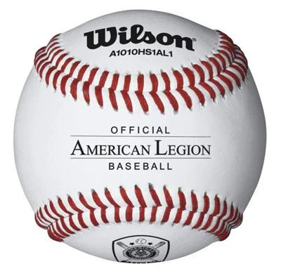 Wilson Sporting Goods Wilson A1010 HS1 SST American Legion Stamp Baseballs (Dozen): A1010BHS1AL1 3 Wilson Sporting Goods Wilson A1010 HS1 SST American Legion Stamp Baseballs (Dozen): A1010BHS1AL1