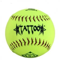 Slowpitch Softballs AD Starr Tattoo 52-300 11 Inch Yellow USA (ASA) Slowpitch Softball - One Dozen: AT1152PS