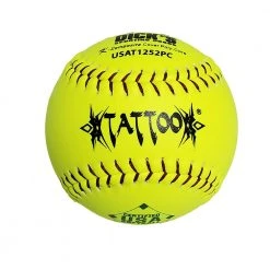 Slowpitch Softballs AD Starr Tattoo 52-300 12 Inch USA (ASA) Slowpitch Softball - One Dozen: USAT1252PC