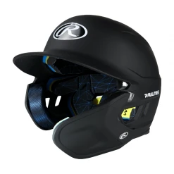 Rawlings Mach Adjust Senior Matte Baseball Batting Helmet With Adjustable Face Guard: MA07S