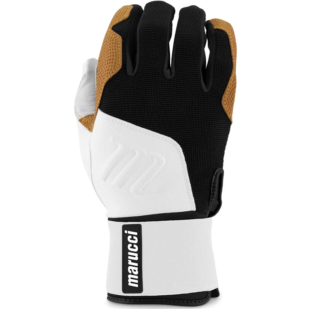 Marucci Blacksmith Full-Wrap Batting Gloves: MBGBKSMFW 4 Marucci Blacksmith Full-Wrap Batting Gloves: MBGBKSMFW