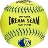Rawlings Dream Seam 11 Inch USSSA Leather Ball - One Dozen: C11BYLUC