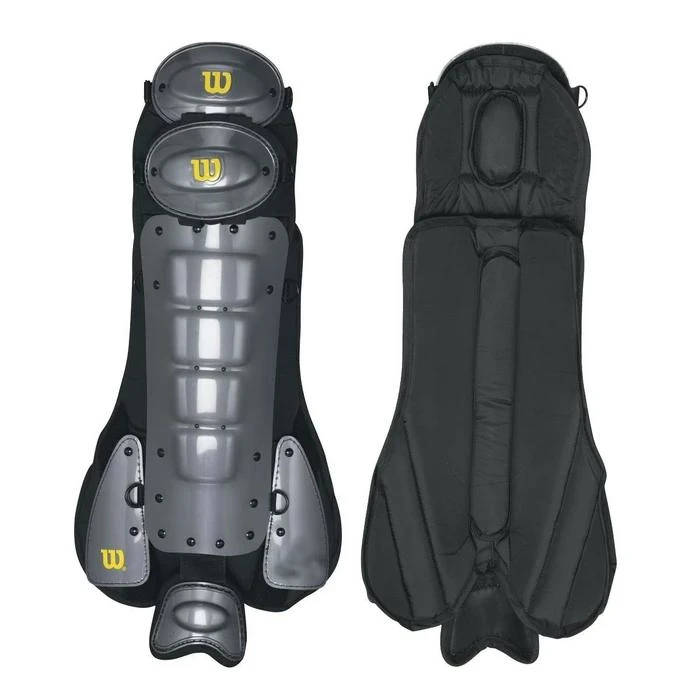 Wilson Sporting Goods Umpire Gear Wilson Pro Platinum Umpire Leg Guards: WTA3417 3 Wilson Sporting Goods Umpire Gear Wilson Pro Platinum Umpire Leg Guards: WTA3417