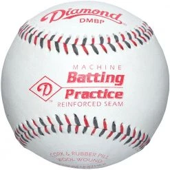 Diamond Leather Pitching Machine Baseball (Dozen): DMBP Baseballs