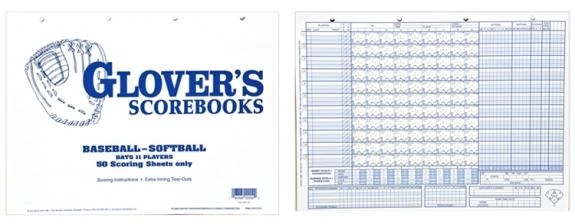 Accessories Glover's Baseball-Softball 50 Scoring Sheets 3 Accessories Glover's Baseball-Softball 50 Scoring Sheets