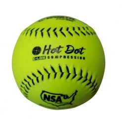 Worth Hot Dot NSA .52 275 11 Inch Slowpitch Softball (Dozen): NO11SY Slowpitch Softballs