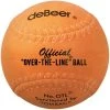 DeBeer Orange Over The Line Rubber 12 Inch Softball: OTL Slowpitch Softballs