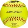 Fastpitch Softballs Rawlings Little League 11 Inch Leather Fastpitch Softball - One Dozen: PX11RYLLL