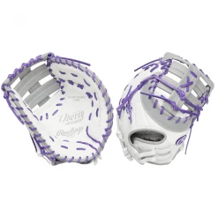 Rawlings Liberty Advanced Color Sync 13" Fastpitch Softball 1st Base Mitt: RLADCTSBWPG Fastpitch Softball Gloves