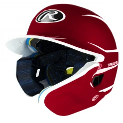 Rawlings Mach Adjust Senior Two-Tone Matte Baseball Batting Helmet With Adjustable Face Guard: MA14S Batting Helmets