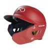 Rawlings Mach Adjust Senior Matte Baseball Batting Helmet With Adjustable Face Guard: MA07S