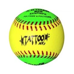 AD Starr Tattoo NX3 12 Inch Spinner Batting Practice Slowpitch Softball - One Dozen: SXSPINPR