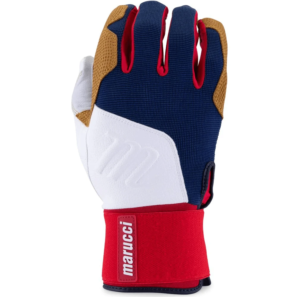 Marucci Blacksmith Full-Wrap Batting Gloves: MBGBKSMFW 5 Marucci Blacksmith Full-Wrap Batting Gloves: MBGBKSMFW